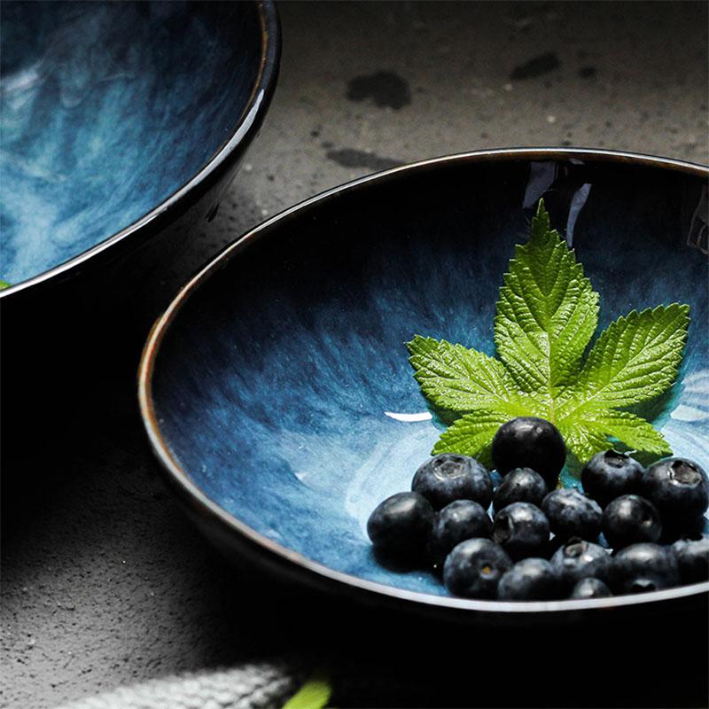 Deep Blue Ceramic Bowls - Premium Dinnerware - Just €56.95! Shop now at San Rocco Italia