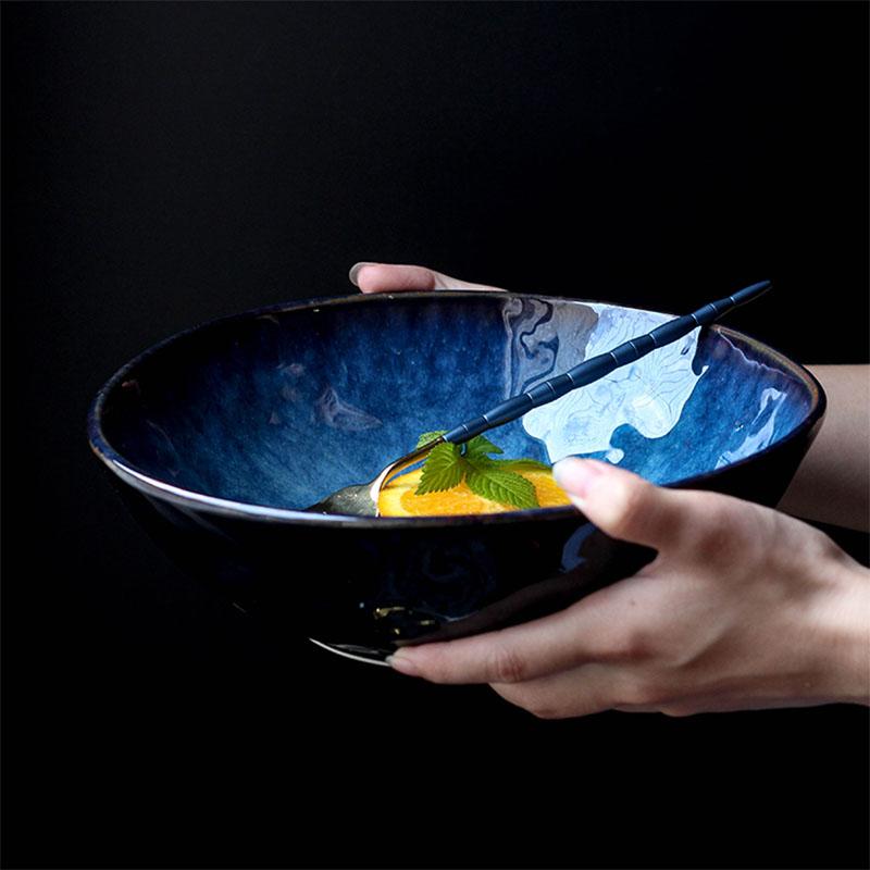 Deep Blue Ceramic Bowls - Premium Dinnerware - Just €56.95! Shop now at San Rocco Italia