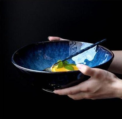 Deep Blue Ceramic Bowls - Premium Dinnerware - Just €56.95! Shop now at San Rocco Italia