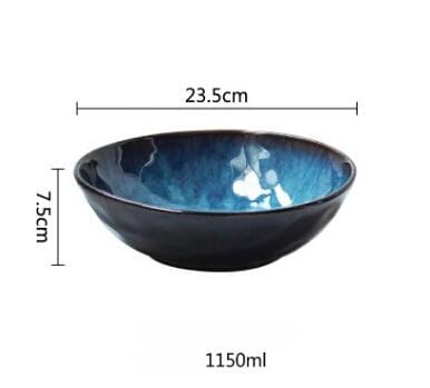 Deep Blue Ceramic Bowls - Premium Dinnerware - Just €56.95! Shop now at San Rocco Italia