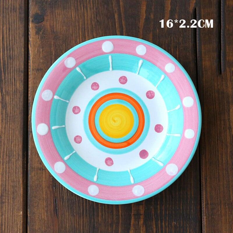 Hand Painted Ceramic Snack/Dessert Plates - 16 cm - Premium Dinnerware - Just €25.95! Shop now at San Rocco Italia
