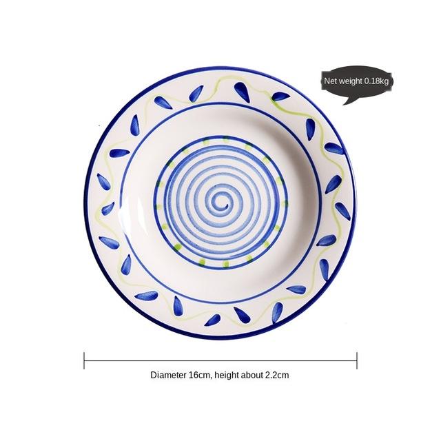 Hand Painted Ceramic Snack/Dessert Plates - 16 cm - Premium Dinnerware - Just €25.95! Shop now at San Rocco Italia