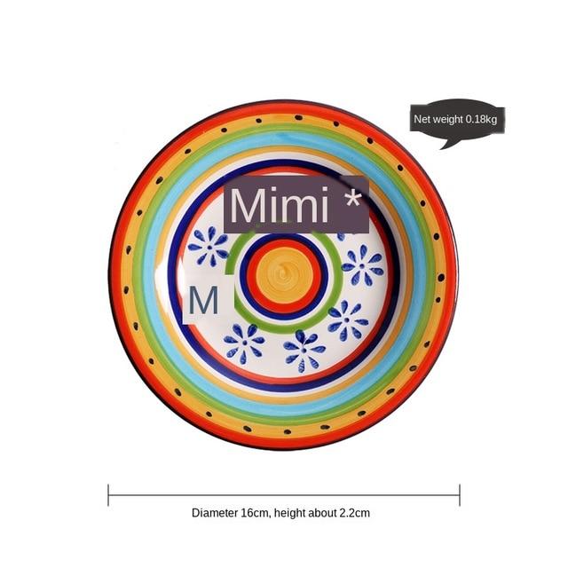 Hand Painted Ceramic Snack/Dessert Plates - 16 cm - Premium Dinnerware - Just €25.95! Shop now at San Rocco Italia