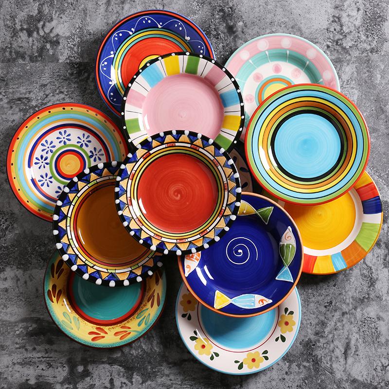 Hand Painted Ceramic Snack/Dessert Plates - 16 cm - Premium Dinnerware - Just €25.95! Shop now at San Rocco Italia