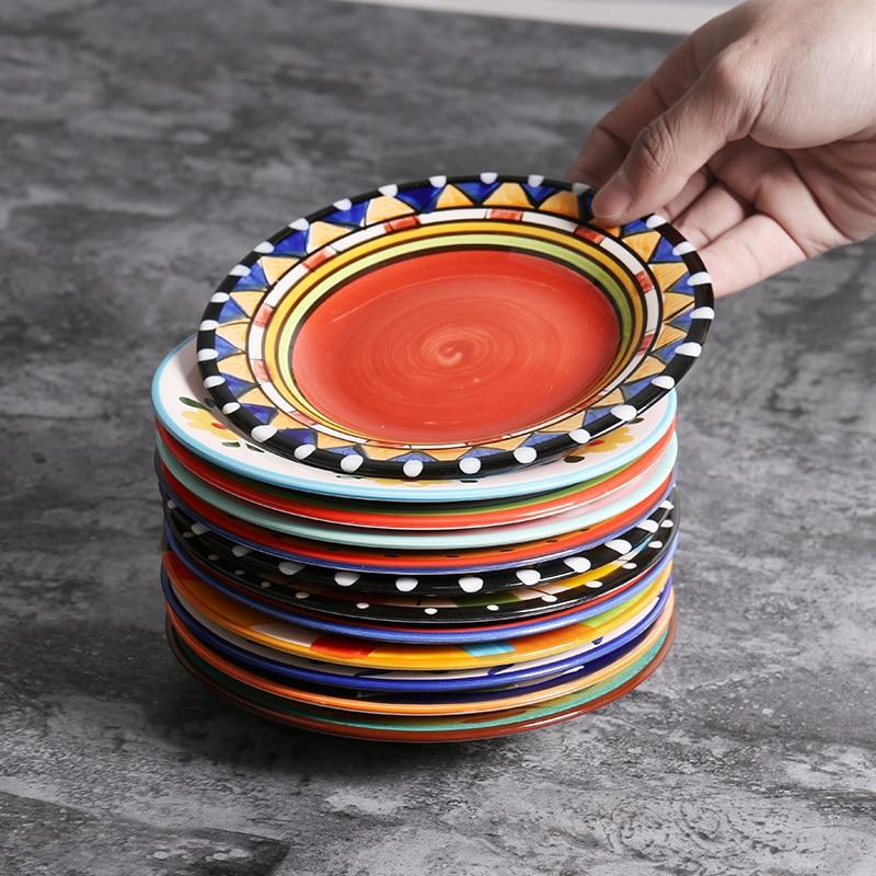 Hand Painted Ceramic Snack/Dessert Plates - 16 cm - Premium Dinnerware - Just €25.95! Shop now at San Rocco Italia