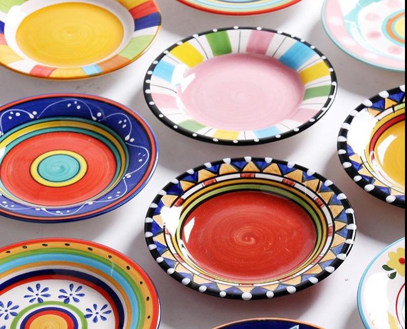 Hand Painted Ceramic Snack/Dessert Plates - 16 cm - Premium Dinnerware - Just €25.95! Shop now at San Rocco Italia