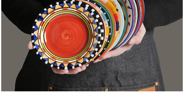 Hand Painted Ceramic Snack/Dessert Plates - 16 cm - Premium Dinnerware - Just €25.95! Shop now at San Rocco Italia