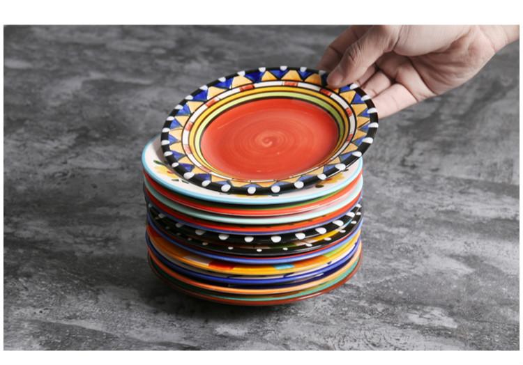 Hand Painted Ceramic Snack/Dessert Plates - 16 cm - Premium Dinnerware - Just €25.95! Shop now at San Rocco Italia