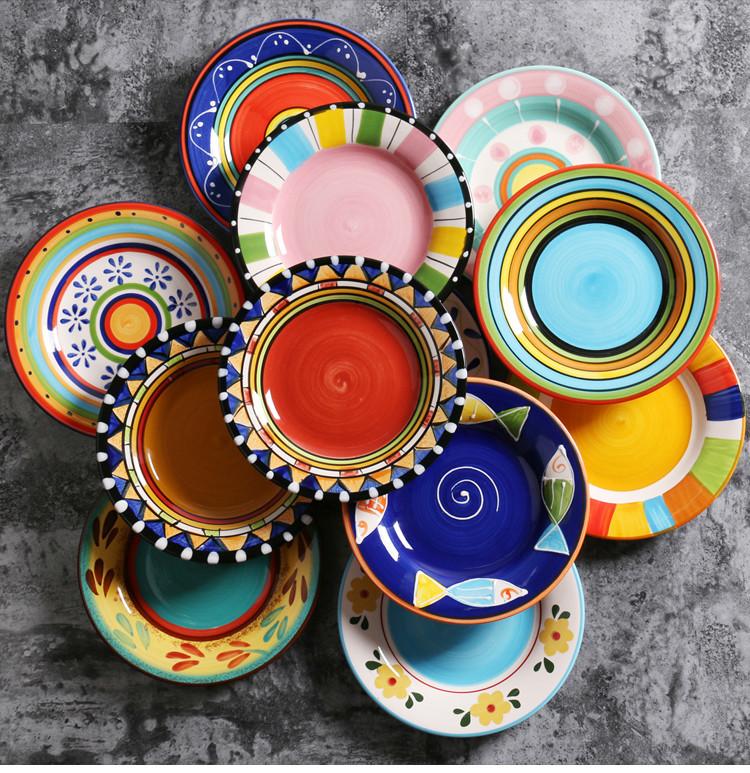 Hand Painted Ceramic Snack/Dessert Plates - 16 cm - Premium Dinnerware - Just €25.95! Shop now at San Rocco Italia