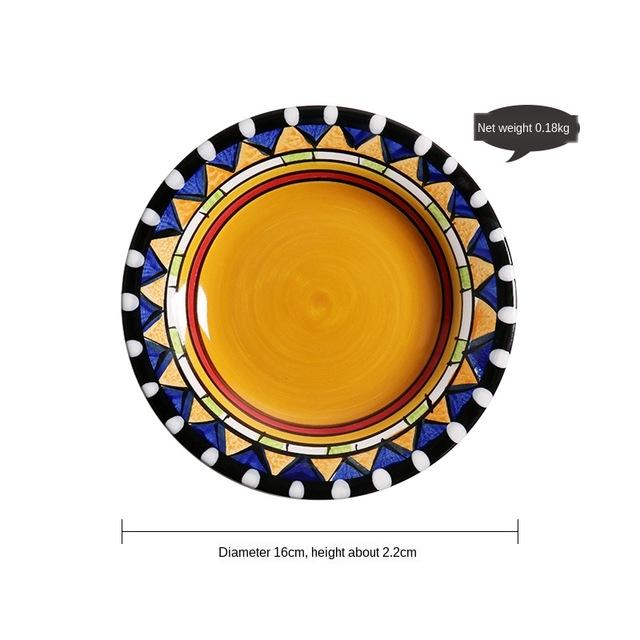 Hand Painted Ceramic Snack/Dessert Plates - 16 cm - Premium Dinnerware - Just €25.95! Shop now at San Rocco Italia