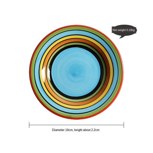 Hand Painted Ceramic Snack/Dessert Plates - 16 cm - Premium Dinnerware - Just €25.95! Shop now at San Rocco Italia