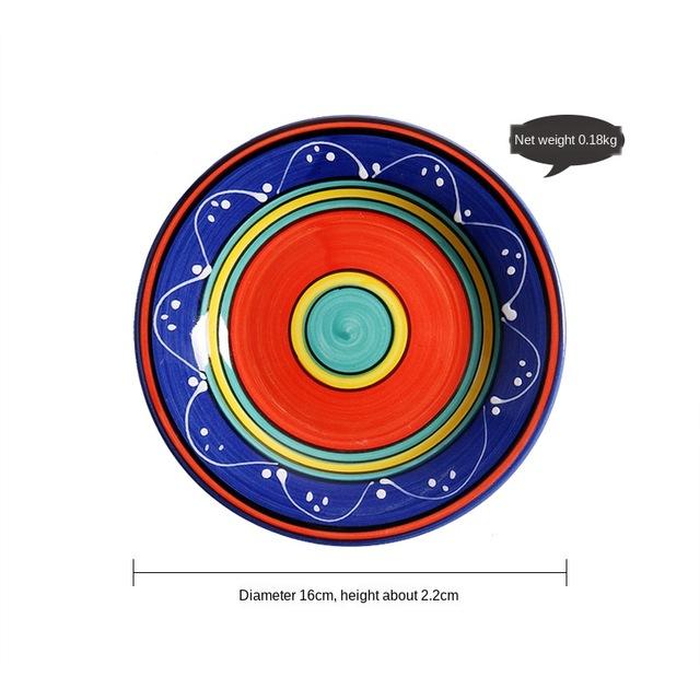 Hand Painted Ceramic Snack/Dessert Plates - 16 cm - Premium Dinnerware - Just €25.95! Shop now at San Rocco Italia