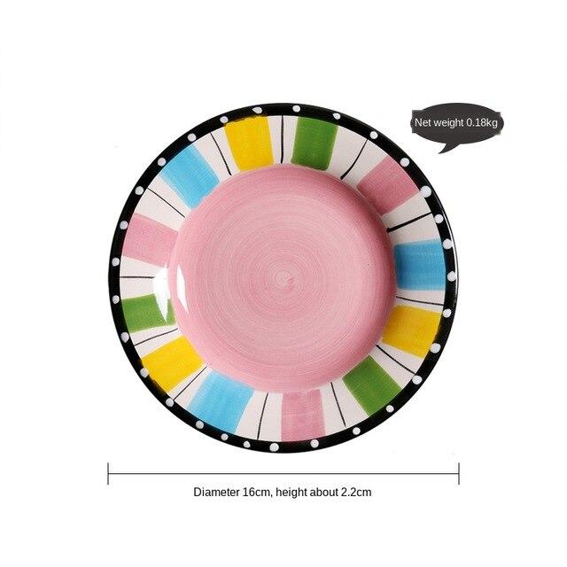 Hand Painted Ceramic Snack/Dessert Plates - 16 cm - Premium Dinnerware - Just €25.95! Shop now at San Rocco Italia