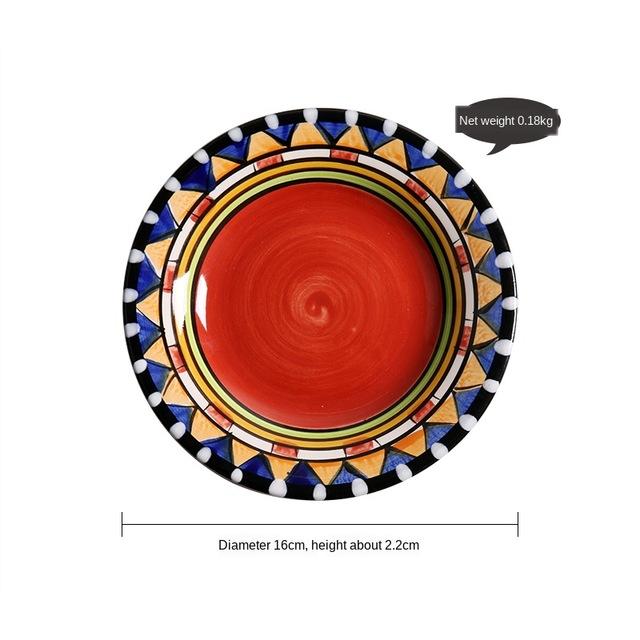 Hand Painted Ceramic Snack/Dessert Plates - 16 cm - Premium Dinnerware - Just €25.95! Shop now at San Rocco Italia