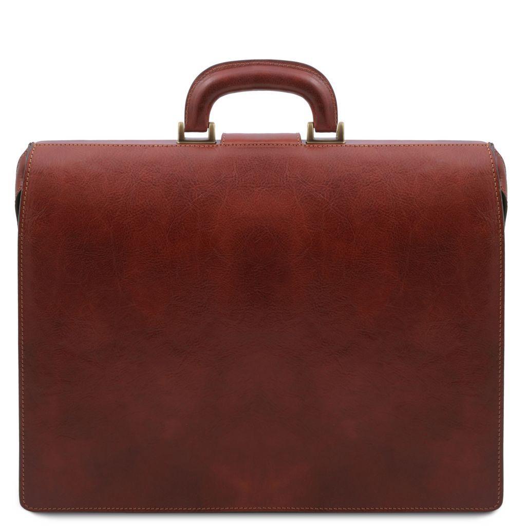 Sacs de médecin Canova - Sac de médecin/serviette en cuir à 3 compartiments | TL141826 San Rocco Italia