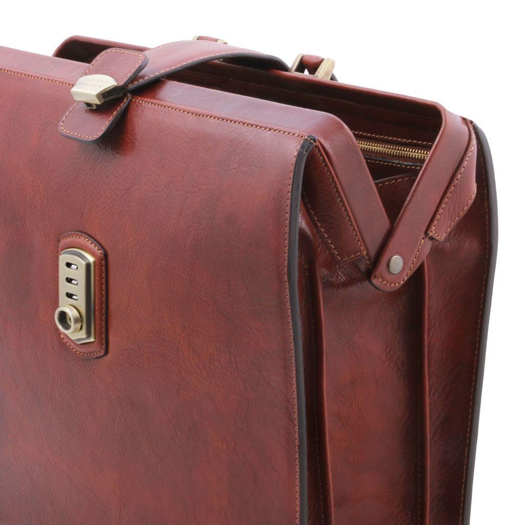 Sacs de médecin Canova - Sac de médecin/serviette en cuir à 3 compartiments | TL141826 San Rocco Italia