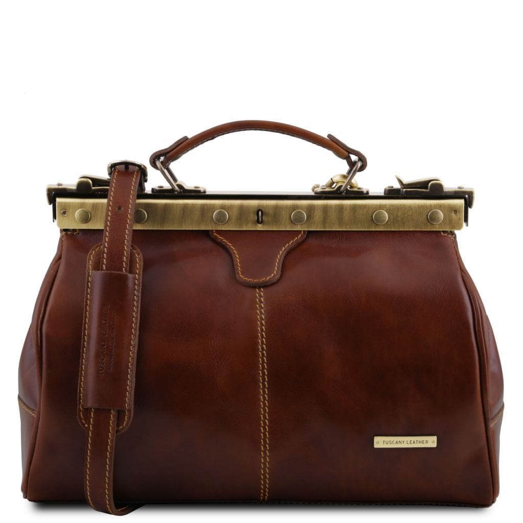 Doctor bags Brown Michelangelo - Doctor gladstone leather bag | TL10038 San Rocco Italia