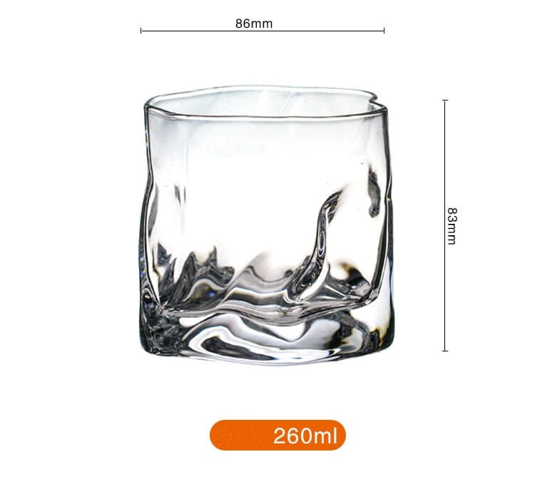 Japanese Style Edo Crystal Crumpled Paper Whisky Glass - drinkware - San Rocco Italia