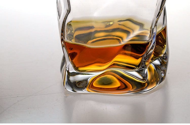 Japanese Style Edo Crystal Crumpled Paper Whisky Glass - drinkware - San Rocco Italia