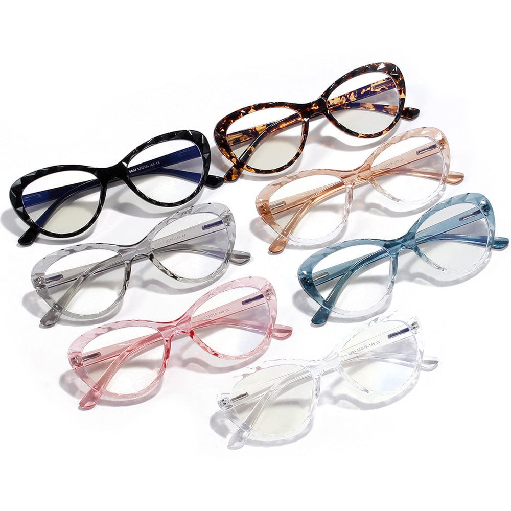 Cat Eye Blue Light Glasses With Case - San Rocco Italia