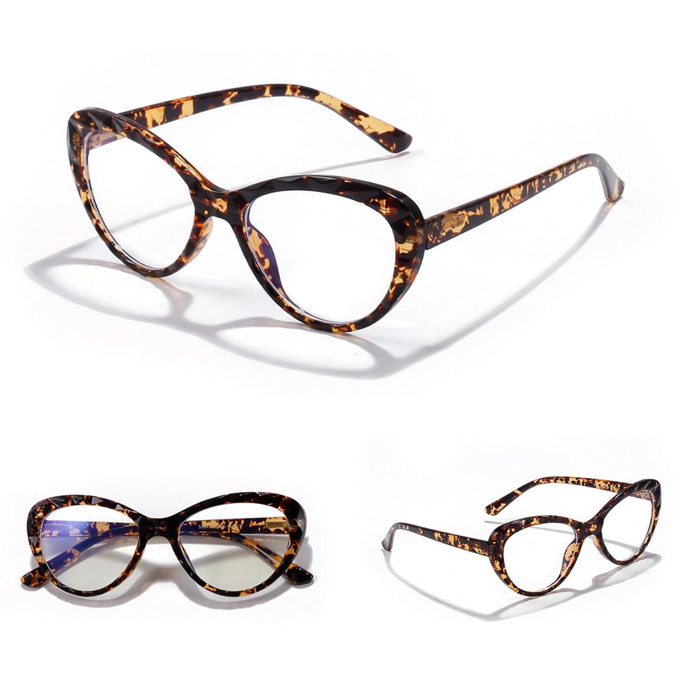 Cat Eye Blue Light Glasses With Case - San Rocco Italia