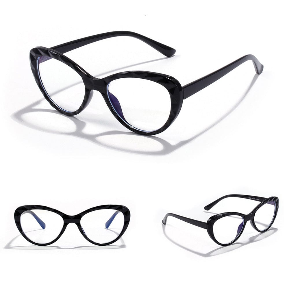 Cat Eye Blue Light Glasses With Case - San Rocco Italia