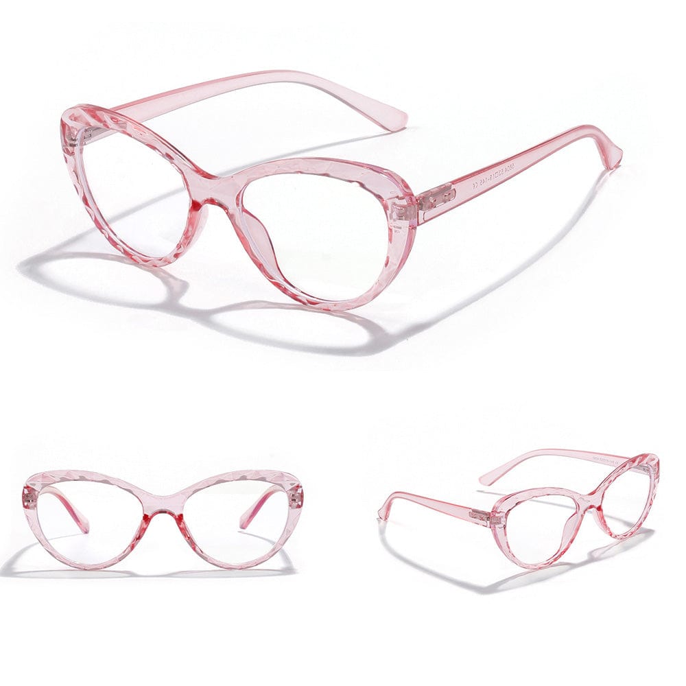 Cat Eye Blue Light Glasses With Case - San Rocco Italia