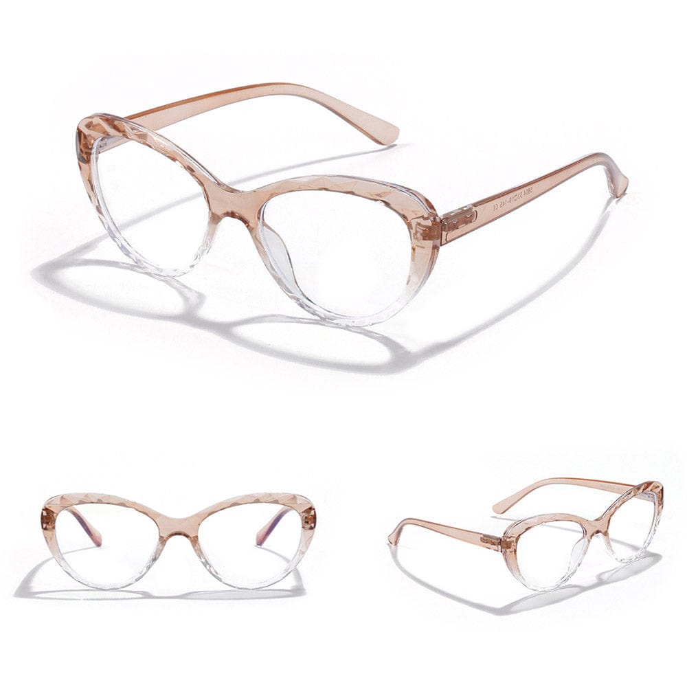 Cat Eye Blue Light Glasses With Case - San Rocco Italia