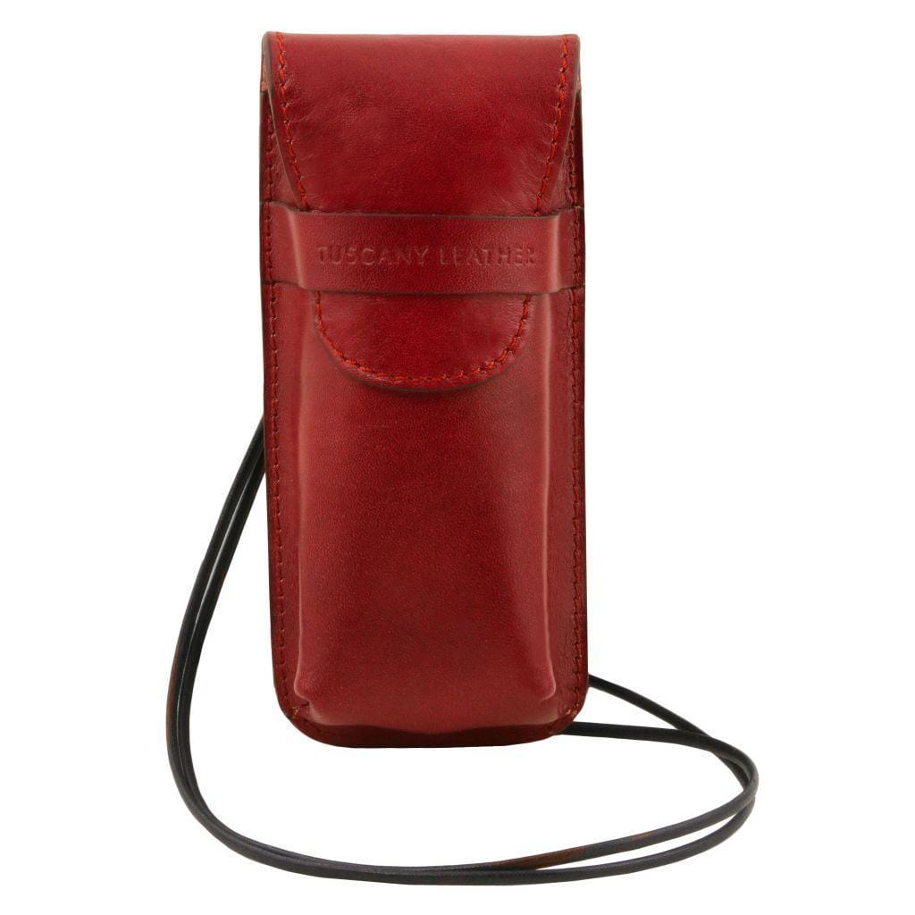 Free time leather accessories Red Exclusive leather eyeglasses/Smartphone/Watch holder | TL141282 San Rocco Italia