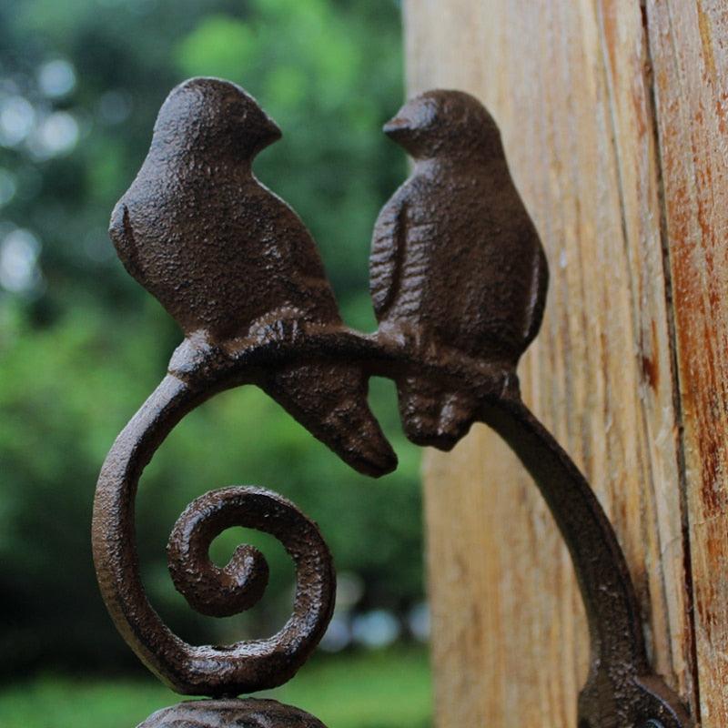 Love Birds Cast Iron Bell - Premium Garden - Just €99.95! Shop now at San Rocco Italia