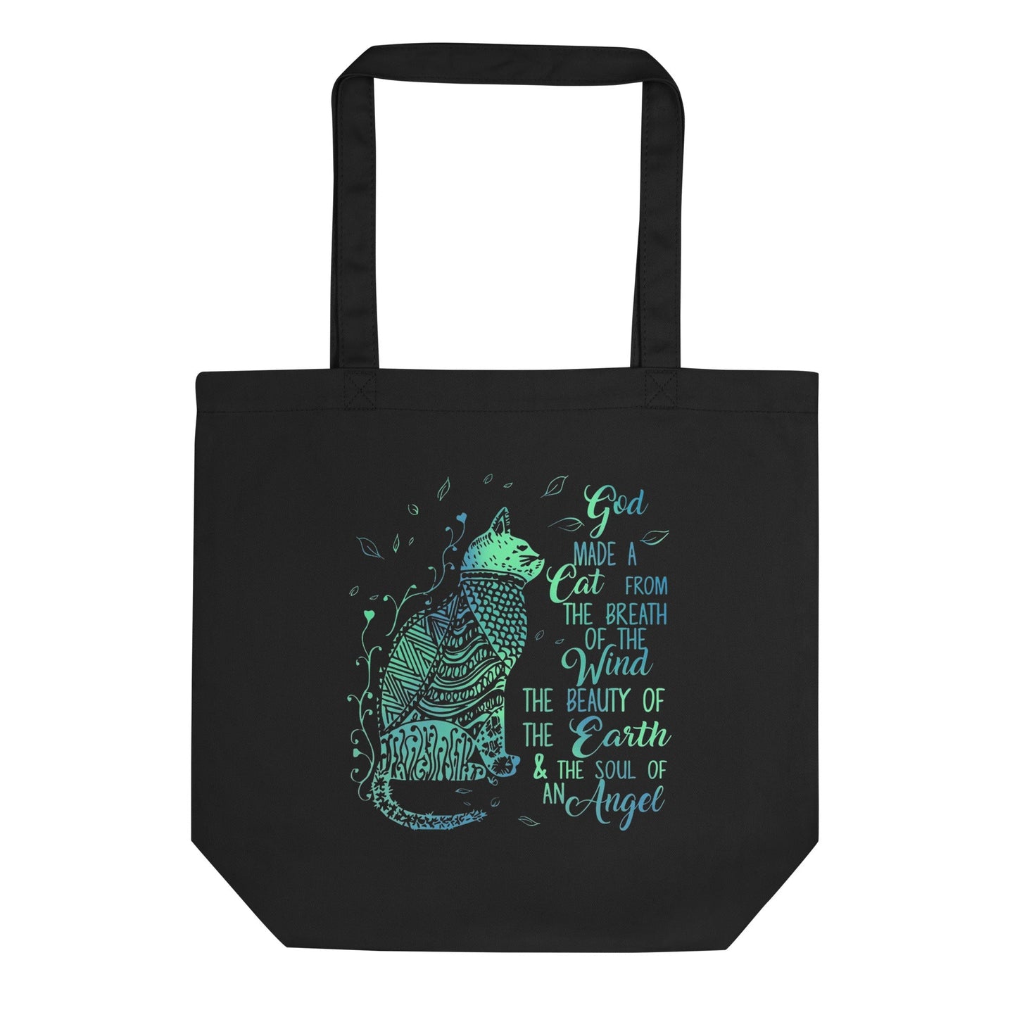 Handbags God Made Cats Eco Tote Bag - Made from 100% Organic Cotton San Rocco Italia