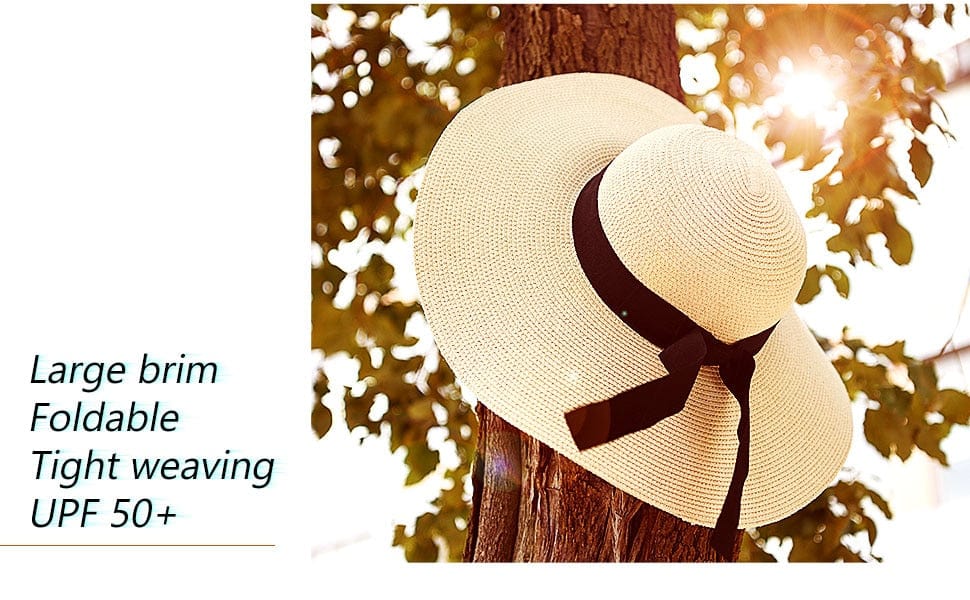 Wide-Brim Foldable Straw Sun Hat - Premium Hat - Just €39.95! Shop now at San Rocco Italia