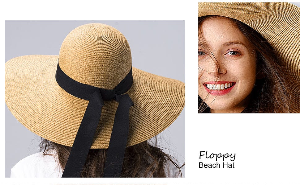 Wide-Brim Foldable Straw Sun Hat - Premium Hat - Just €39.95! Shop now at San Rocco Italia