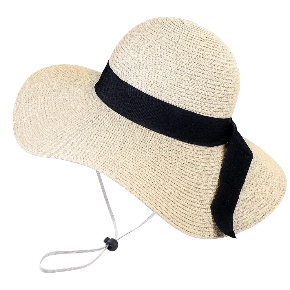 Wide-Brim Foldable Straw Sun Hat - Premium Hat - Just €39.95! Shop now at San Rocco Italia
