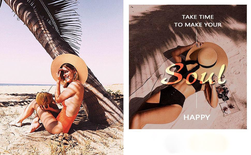 Wide-Brim Foldable Straw Sun Hat - Premium Hat - Just €39.95! Shop now at San Rocco Italia