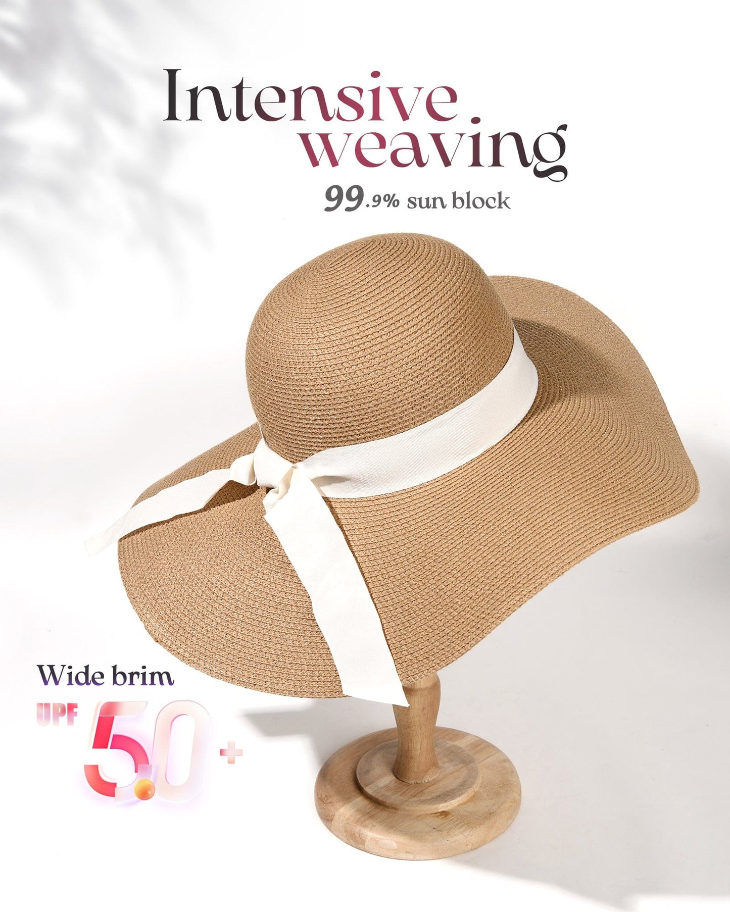 Wide-Brim Foldable Straw Sun Hat - Premium Hat - Just €39.95! Shop now at San Rocco Italia