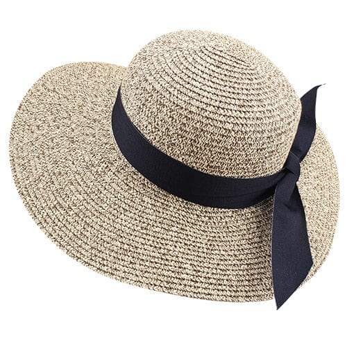 Wide-Brim Foldable Straw Sun Hat - Premium Hat - Just €39.95! Shop now at San Rocco Italia