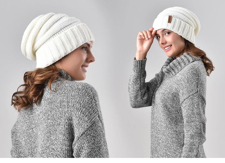 Winter Knitted Slouchy Beanie Hat - Premium Hat - Just €23.95! Shop now at San Rocco Italia