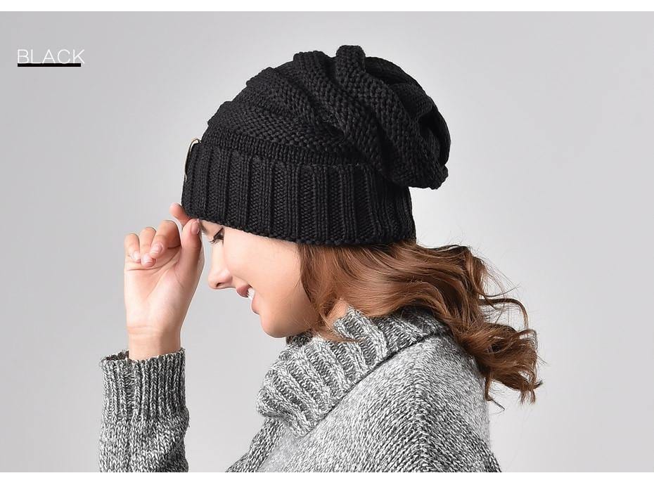 Winter Knitted Slouchy Beanie Hat - Premium Hat - Just €23.95! Shop now at San Rocco Italia