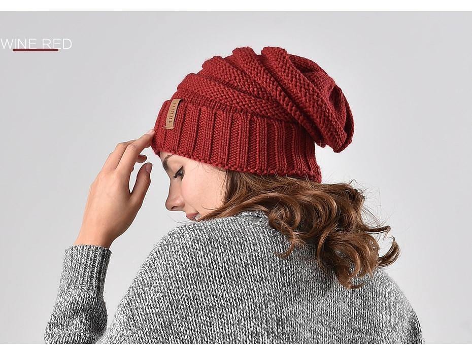 Winter Knitted Slouchy Beanie Hat - Premium Hat - Just €23.95! Shop now at San Rocco Italia