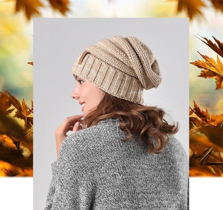 Winter Knitted Slouchy Beanie Hat - Premium Hat - Just €23.95! Shop now at San Rocco Italia