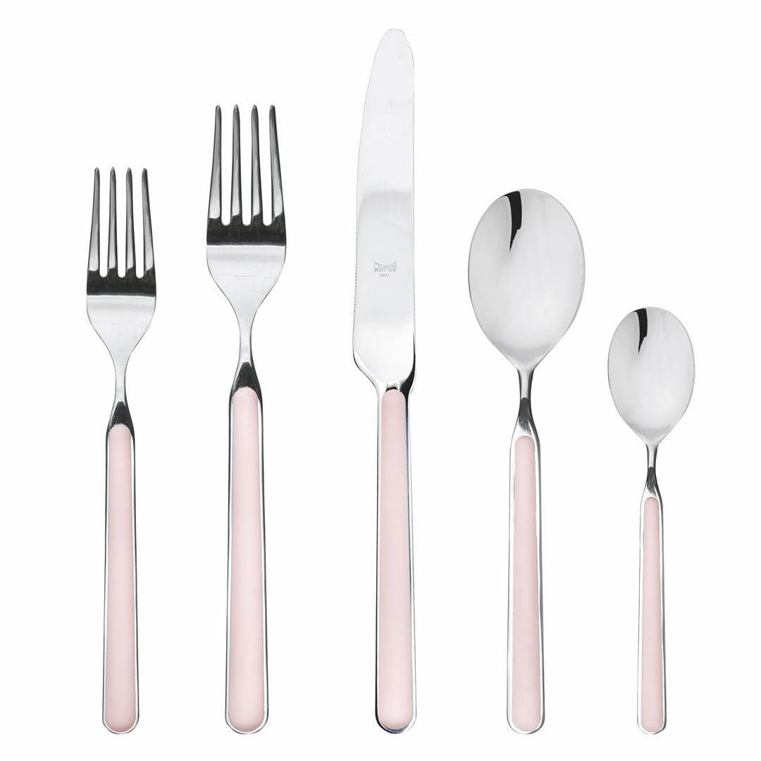 Silverware with Ceramic Handles - Knives, Forks, Spoons and