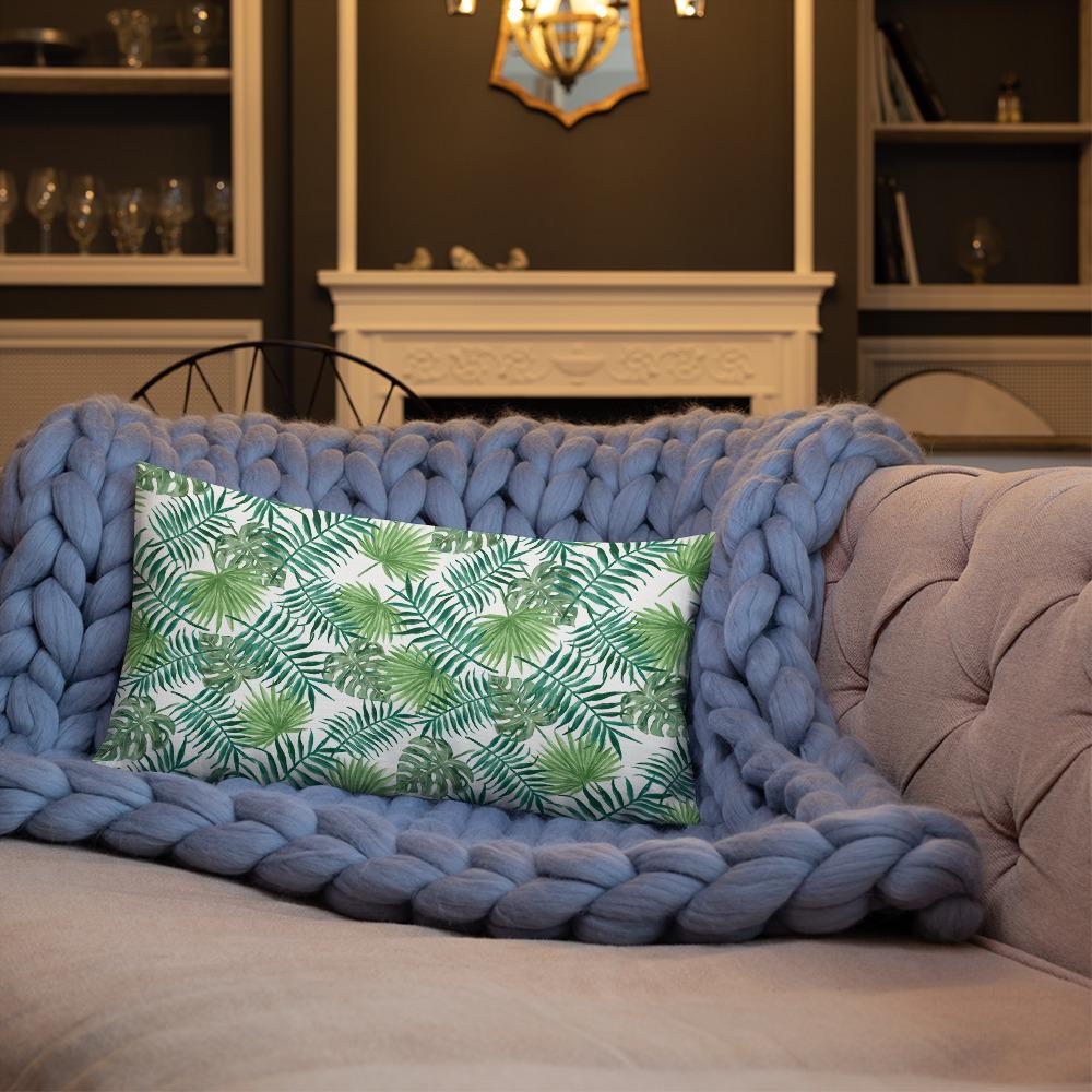 Home - Pillows & Throws Tropical Leaves Premium Throw Pillow San Rocco Italia