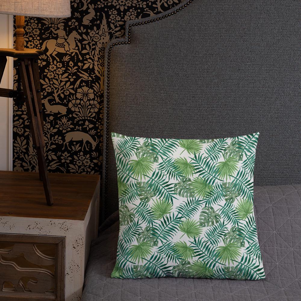 Home - Pillows & Throws Tropical Leaves Premium Throw Pillow San Rocco Italia
