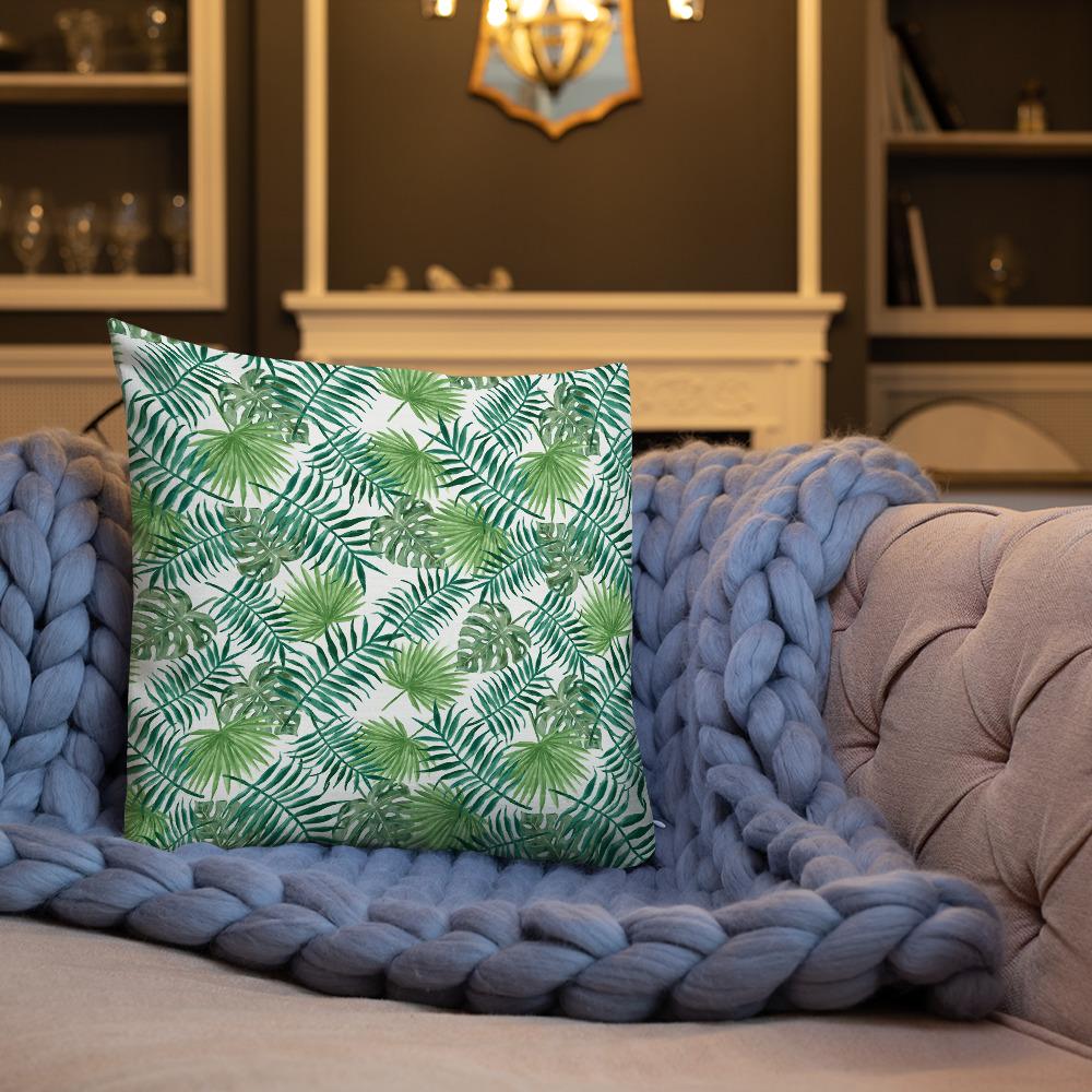 Home - Pillows & Throws Tropical Leaves Premium Throw Pillow San Rocco Italia