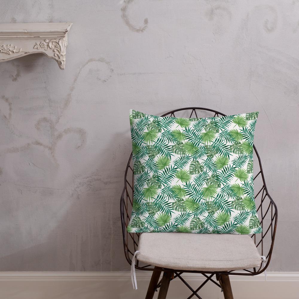 Home - Pillows & Throws Tropical Leaves Premium Throw Pillow San Rocco Italia