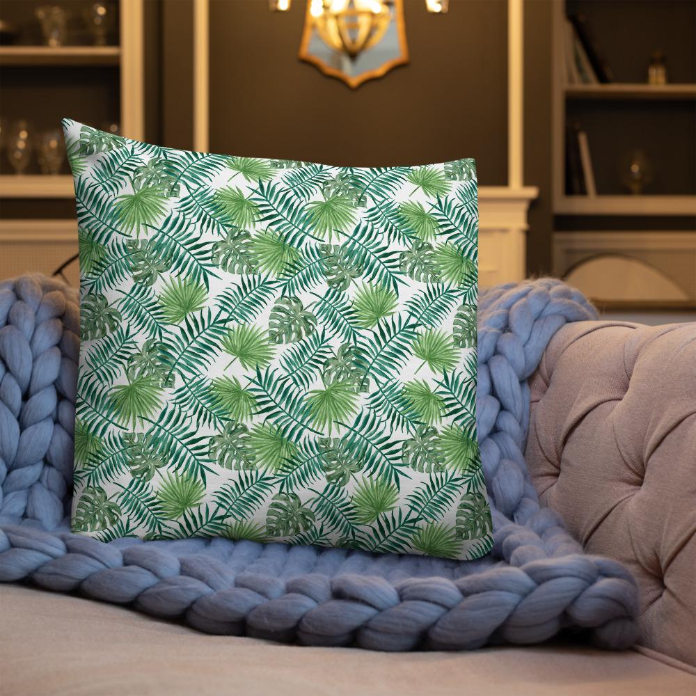 Home - Pillows & Throws Tropical Leaves Premium Throw Pillow San Rocco Italia