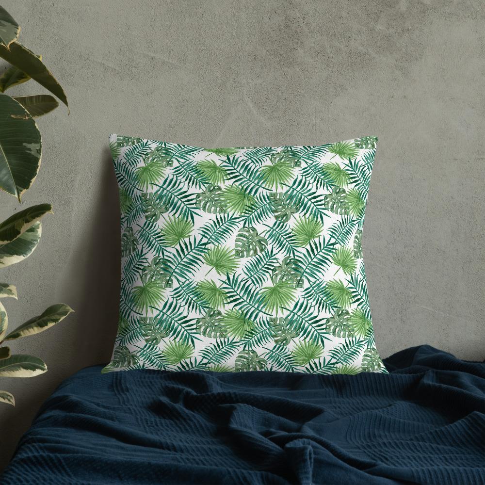 Home - Pillows & Throws Tropical Leaves Premium Throw Pillow San Rocco Italia