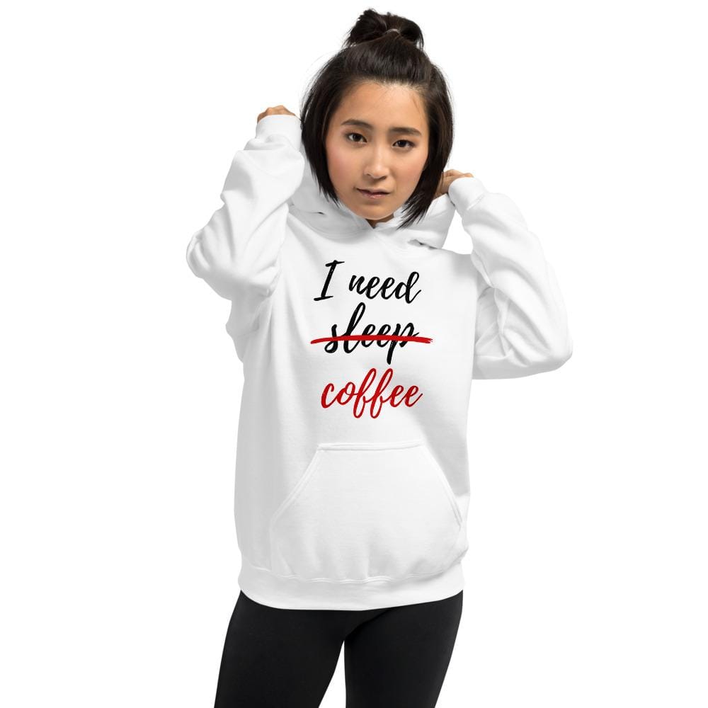 Sweatshirts & Hoodies I Need Coffee not Sleep Unisex Hoodie San Rocco Italia