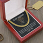 Cuban Link Chain Necklace for Men | Stainless Steel or 14K Gold finish with "To my Husband" Lion message card - Jewelry - San Rocco Italia